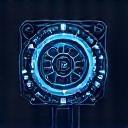 Advanced Technology Icon - futuristic gear and circuits