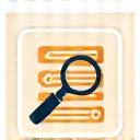 Explore and Filter Icon - magnifying glass and options